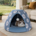 Nuzzlenest 2-in-1 Cat Cave Bed & Tent — Cozy Hideaway