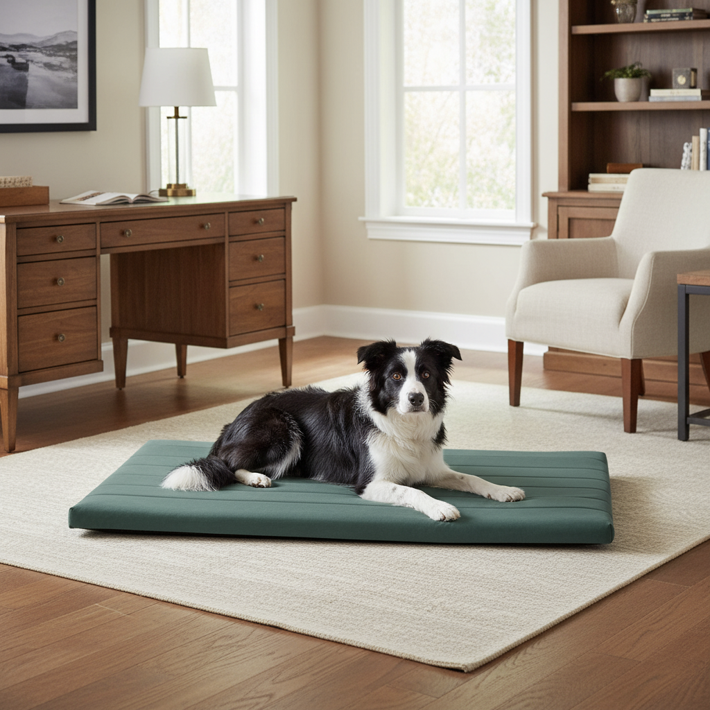 Nuzzlenest Orthopedic Dog Crate Pad - Waterproof Foam Liner