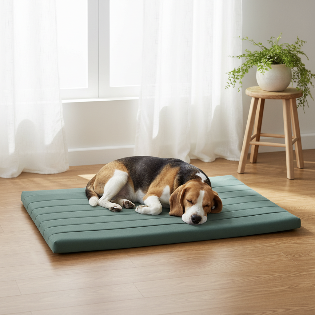 Nuzzlenest Orthopedic Dog Crate Pad - Waterproof Foam Liner