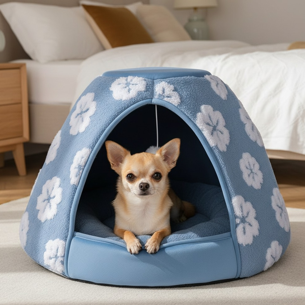 Nuzzlenest 2-in-1 Cat Cave Bed & Tent — Cozy Hideaway