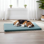 Nuzzlenest Orthopedic Dog Crate Pad - Waterproof Foam Liner - Powder Blue