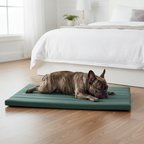 Nuzzlenest Orthopedic Dog Crate Pad - Waterproof Foam Liner - Mint Leaf