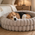 Nuzzlenest Luxury Donut Dog Bed — Orthopedic Calming, Anti-Anxiety